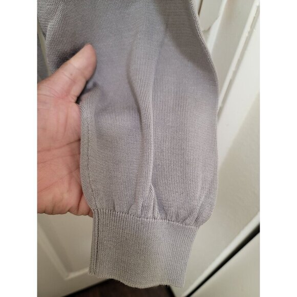 Pronto Uomo Gray Crewneck Sweater XXL Long Sleeve Men's Casual Knitwear - Picture 12 of 14
